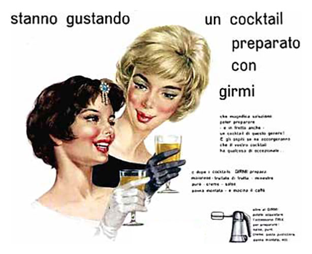 Girmi advertising poster from the Fifties