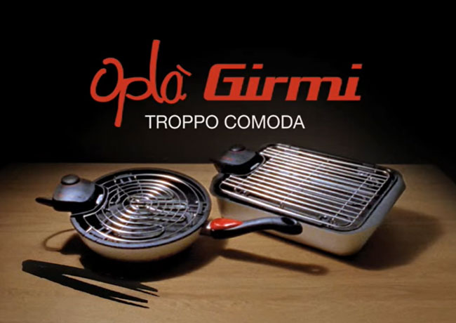 The Girmi Oplà electric grill in a commercial