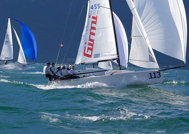 Girmi at the Barcolana historic regatta in Trieste in 2019