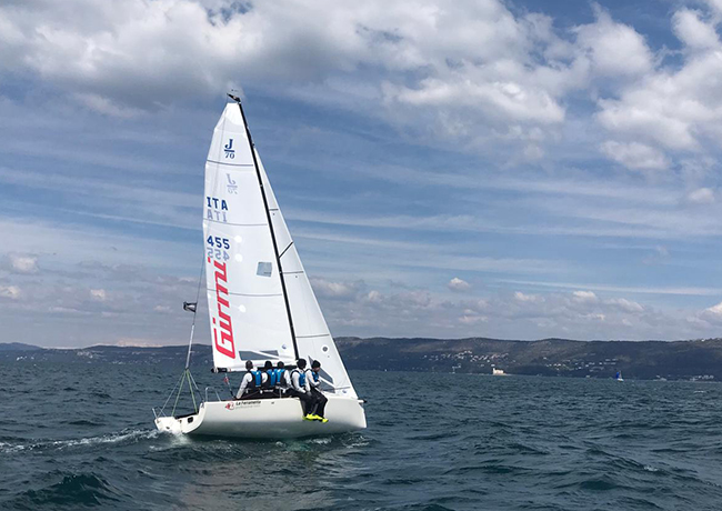 La Femme Terrible competes in the J/70 Cup, sponsored by Girmi
