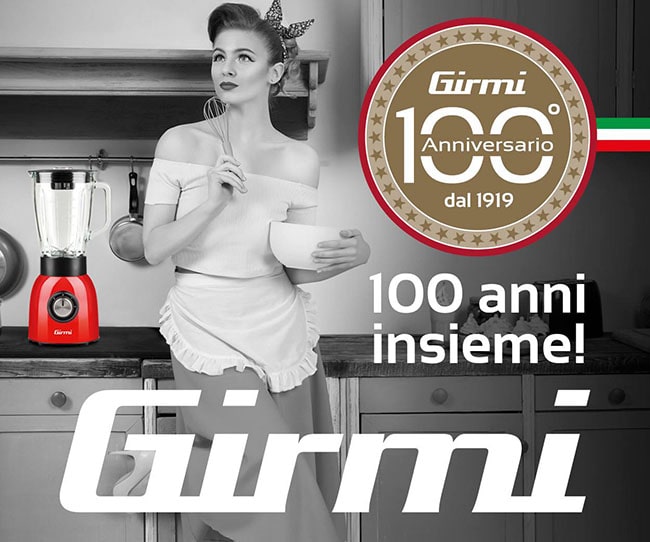 Copertina del Catalogo Girmi 2019 “100 anni insieme”