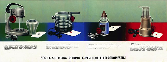 Girmi Italian small household appliances of the Fifties