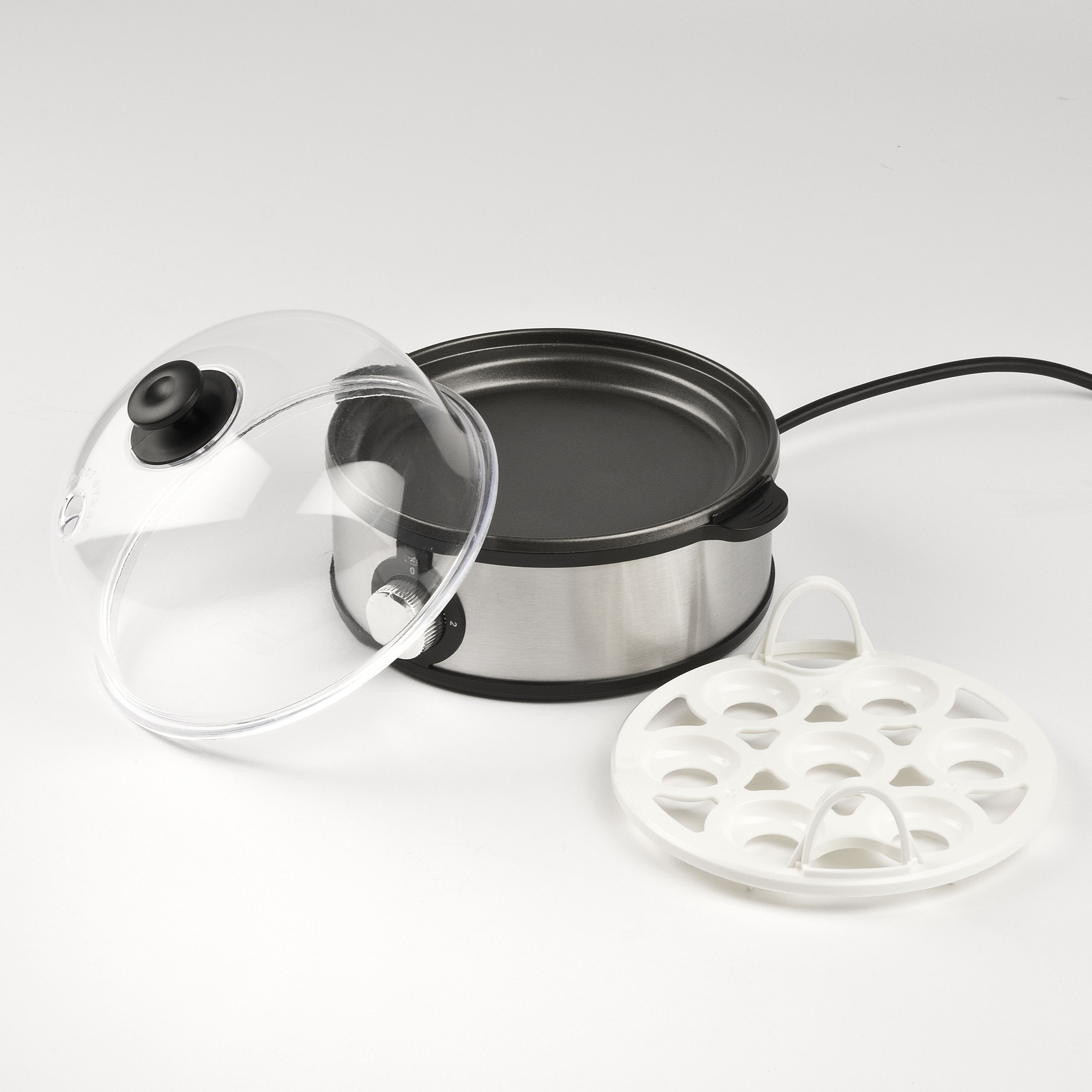 Fornello per uova 220V vaporiera per alimenti in acciaio inossidabile  piccola macchina per la colazione automatica multifunzionale per dormitorio  per