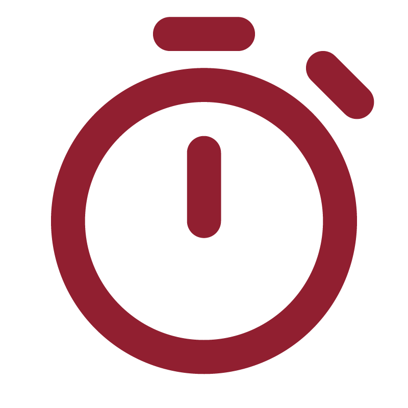 Icona timer: controllo dei tempi e delle dosi durante la lavorazione con planetaria
